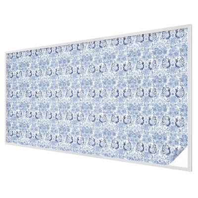 Glas in lood folie voor raam Bloemenvogel