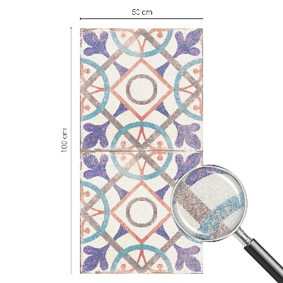 Melkglas folie met glas in lood effect Kleurrijke mozaïeken