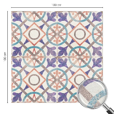 Melkglas folie met glas in lood effect Kleurrijke mozaïeken