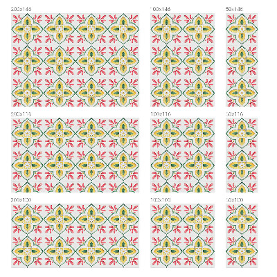 Melkglas folie met glas in lood effect Bloemenornament