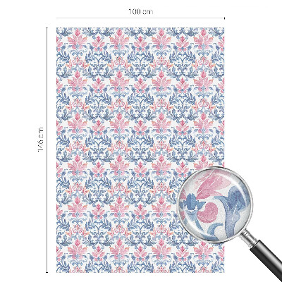 Zelfklevende raamfolie glas in lood Bloemensymmetrie