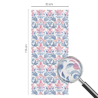 Zelfklevende raamfolie glas in lood Bloemensymmetrie