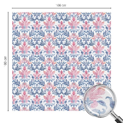 Zelfklevende raamfolie glas in lood Bloemensymmetrie