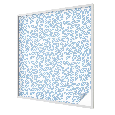 Melkglas folie met glas in lood effect Geometrische patronen