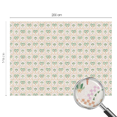 Glas in lood folie voor raam Exotische palmbomen