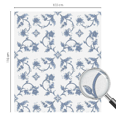 Glas in lood raamfolie Bloemenornament