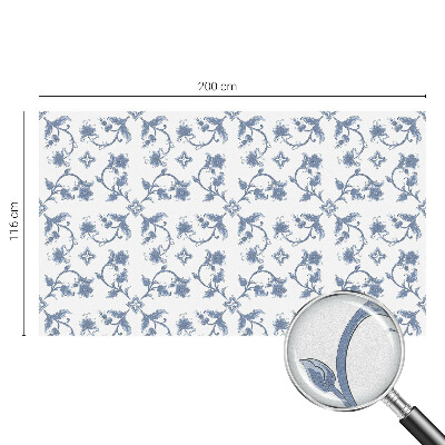 Glas in lood raamfolie Bloemenornament