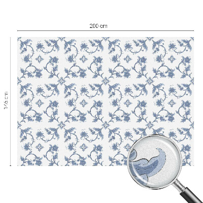 Glas in lood raamfolie Bloemenornament