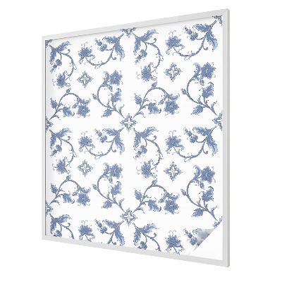 Glas in lood raamfolie Bloemenornament