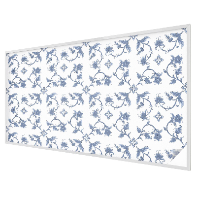 Glas in lood raamfolie Bloemenornament