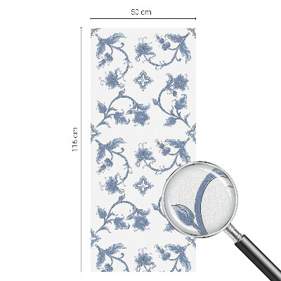 Glas in lood raamfolie Bloemenornament