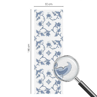 Glas in lood raamfolie Bloemenornament