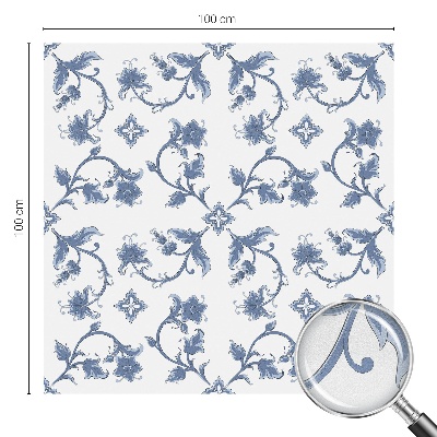 Glas in lood raamfolie Bloemenornament