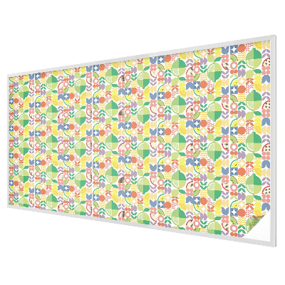 Glas in lood folie voor raam Kleurrijke vruchten