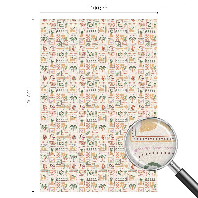 Glas in lood folie voor raam Folkloristische patronen