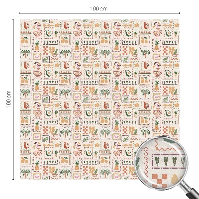 Glas in lood folie voor raam Folkloristische patronen