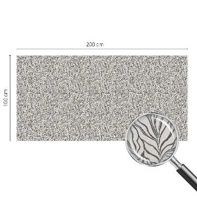 Zelfklevende raamfolie glas in lood Bladeren bloemen