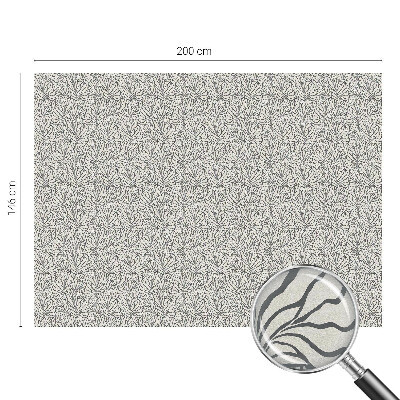 Zelfklevende raamfolie glas in lood Bladeren bloemen