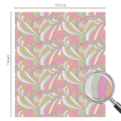 Glas in lood raamfolie Kleurrijke zigzag