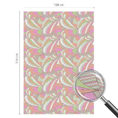 Glas in lood raamfolie Kleurrijke zigzag