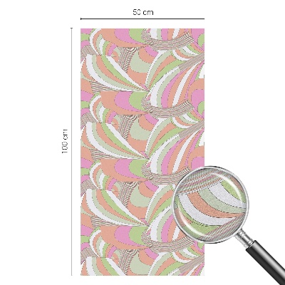 Glas in lood raamfolie Kleurrijke zigzag