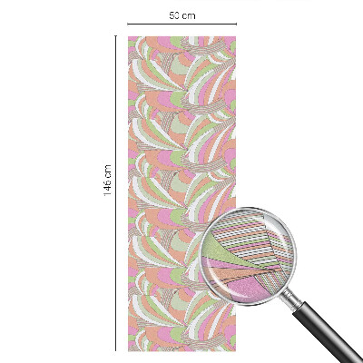 Glas in lood raamfolie Kleurrijke zigzag