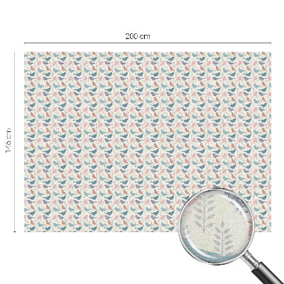 Zelfklevende raamfolie glas in lood Pastelkleurige vogels