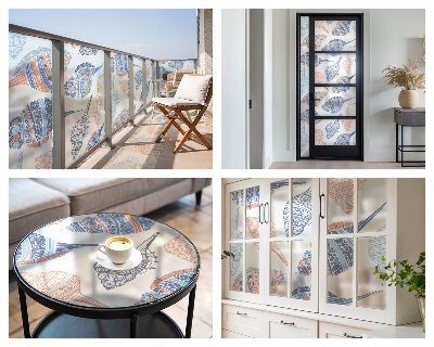 Privacy folie raam Zeeschelpen