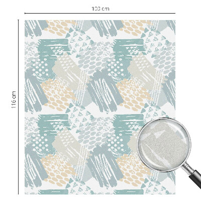 Melkglas folie met glas in lood effect Abstracte mozaïek