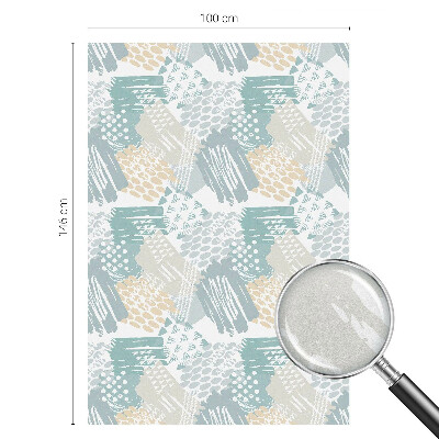 Melkglas folie met glas in lood effect Abstracte mozaïek