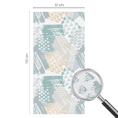 Melkglas folie met glas in lood effect Abstracte mozaïek