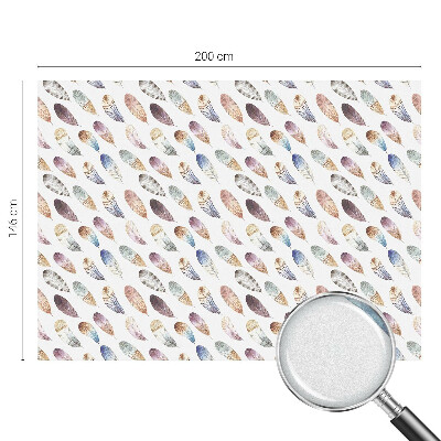 Glas in lood raamfolie Boho veren