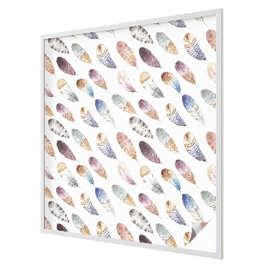 Glas in lood raamfolie Boho veren