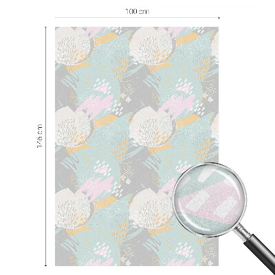 Melkglas folie met glas in lood effect Abstracte harmonie