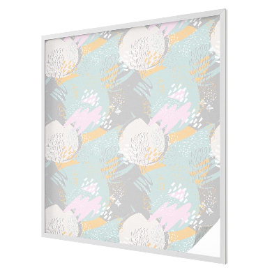 Melkglas folie met glas in lood effect Abstracte harmonie