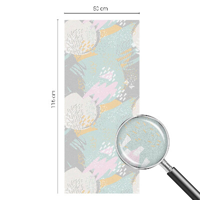 Melkglas folie met glas in lood effect Abstracte harmonie