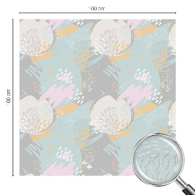 Melkglas folie met glas in lood effect Abstracte harmonie