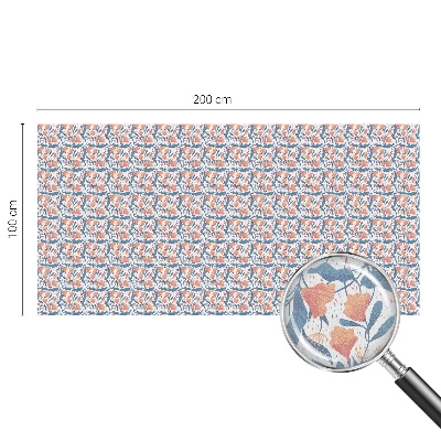 Zelfklevende raamfolie glas in lood Een bloemenfeest