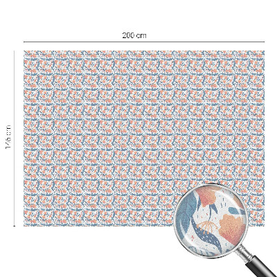 Zelfklevende raamfolie glas in lood Een bloemenfeest