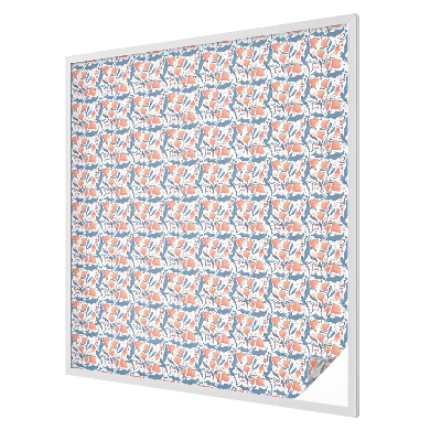 Zelfklevende raamfolie glas in lood Een bloemenfeest