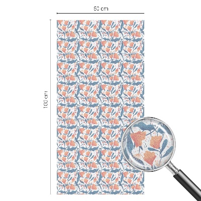 Zelfklevende raamfolie glas in lood Een bloemenfeest