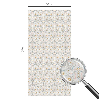 Glas in lood raamfolie Bloemensymmetrie