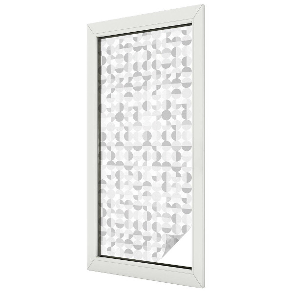 Melkglas folie met glas in lood effect Geometrische patronen