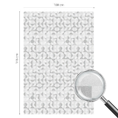 Melkglas folie met glas in lood effect Geometrische patronen