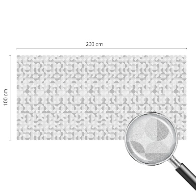 Melkglas folie met glas in lood effect Geometrische patronen