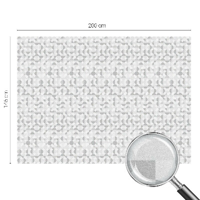 Melkglas folie met glas in lood effect Geometrische patronen