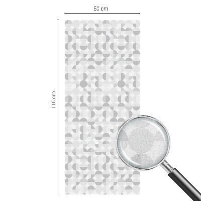 Melkglas folie met glas in lood effect Geometrische patronen