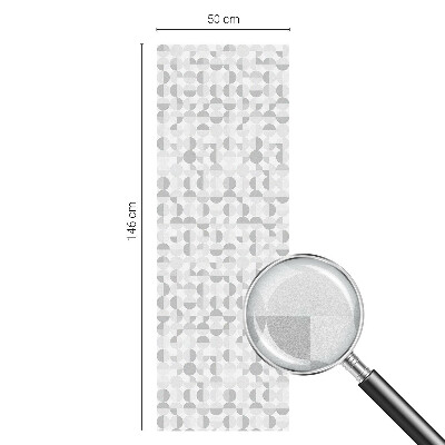 Melkglas folie met glas in lood effect Geometrische patronen