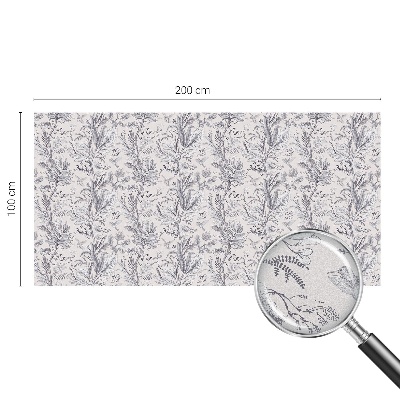 Glas in lood folie voor raam Bladeren en vlinders