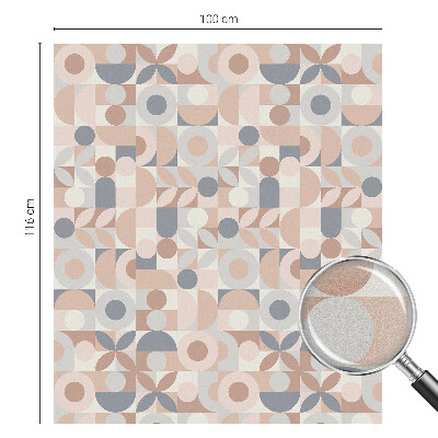 Zelfklevende raamfolie glas in lood Abstracte mozaïek